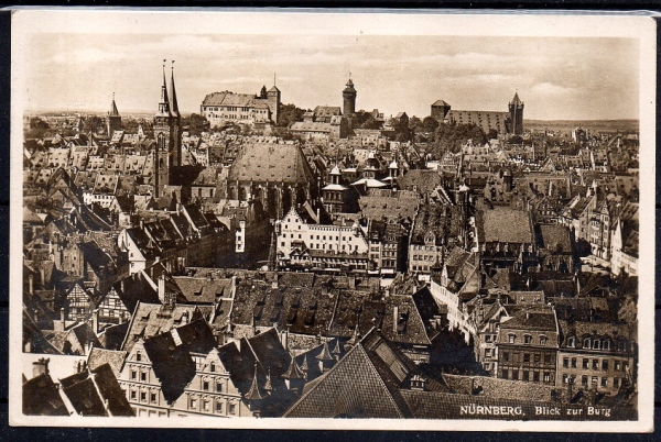 Propagandakarte Reichsparteitag Nürnberg.